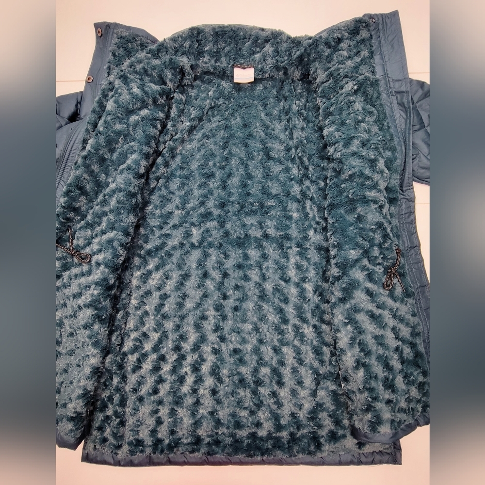 Columbia Copper Crest Novelty Quilted Puffer Insulated Jacket Women L Green New - Picture 6 of 10